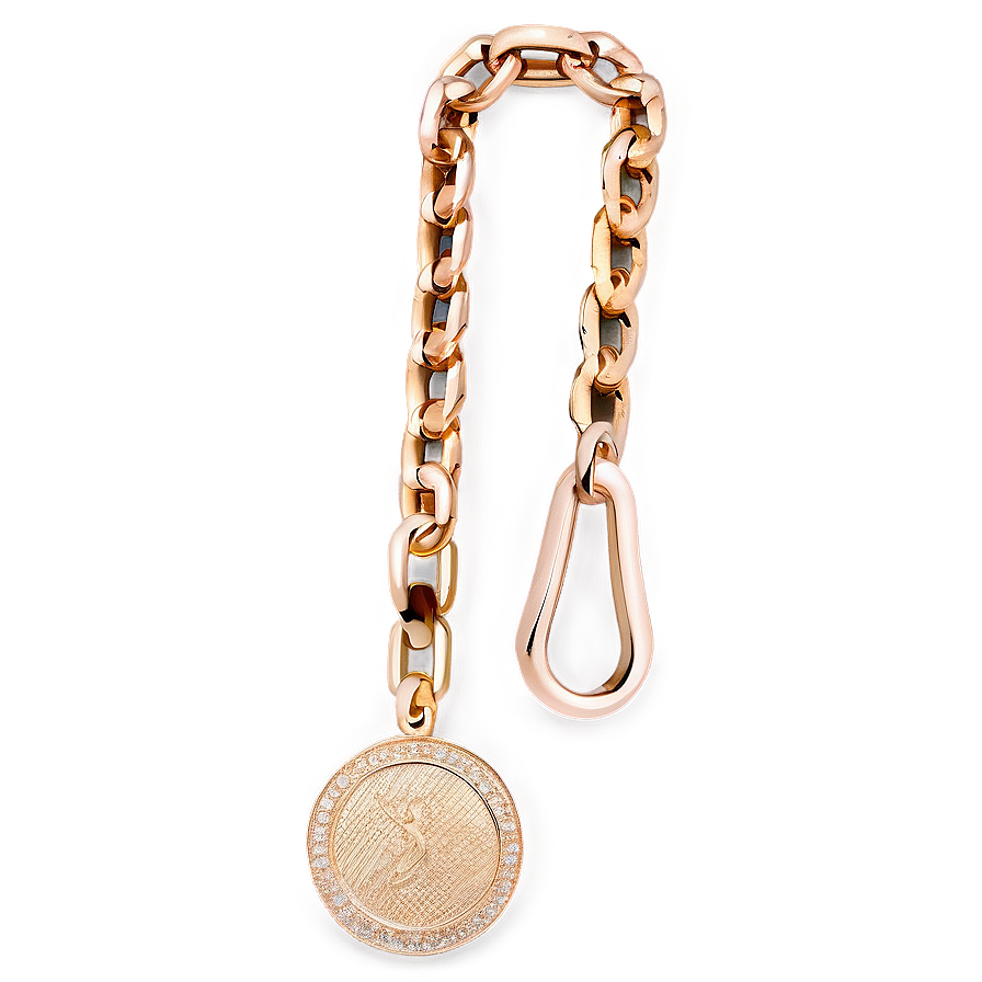 Gold Chain With Charm Png Qes57 PNG image