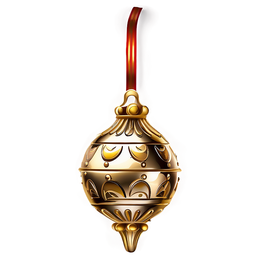 Gold Christmas Ornaments Png 71 PNG image