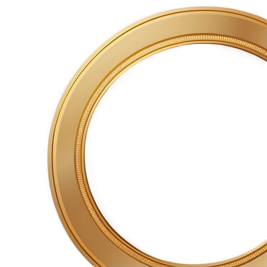 Gold Circle Border Clipart Png 26 PNG image