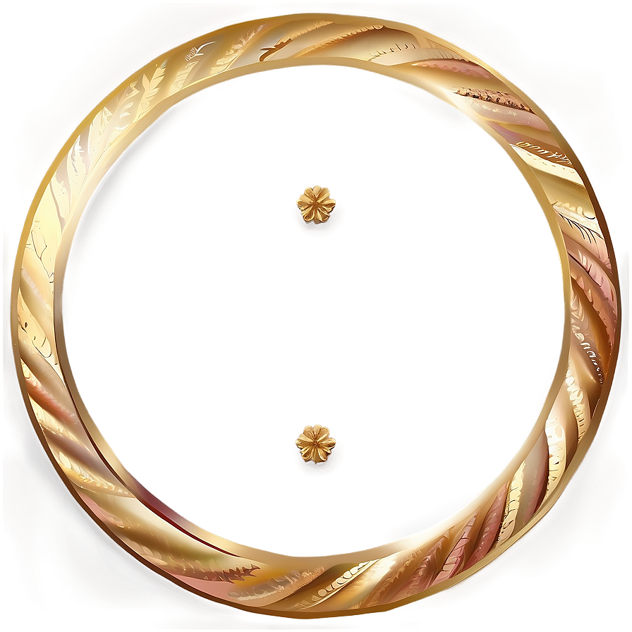 Gold Circle Border For Branding Png 73 PNG image