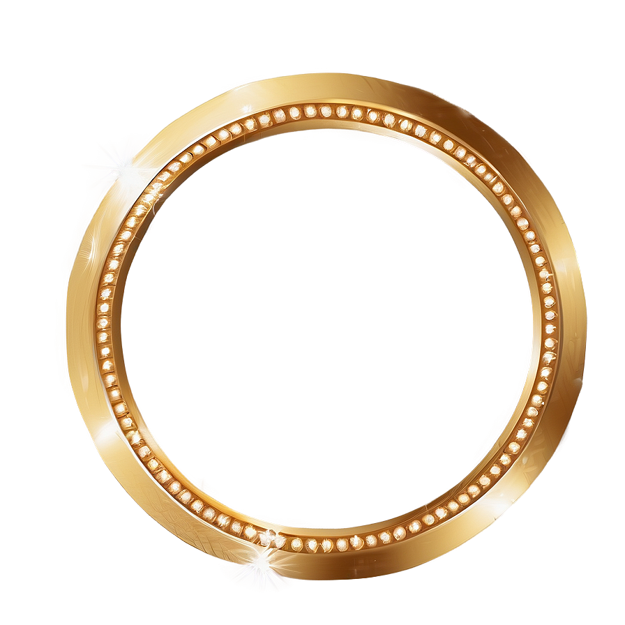 Gold Circle Frame For Logo Png Agy PNG image