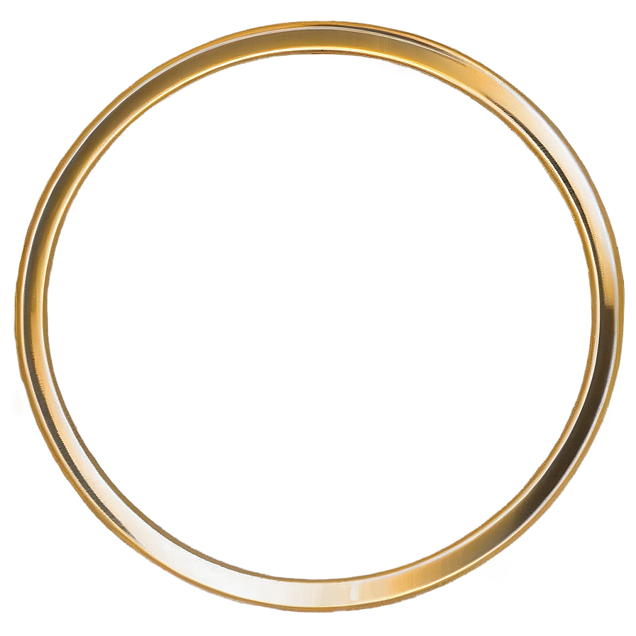 Gold Circle Frame Png 06262024 PNG image