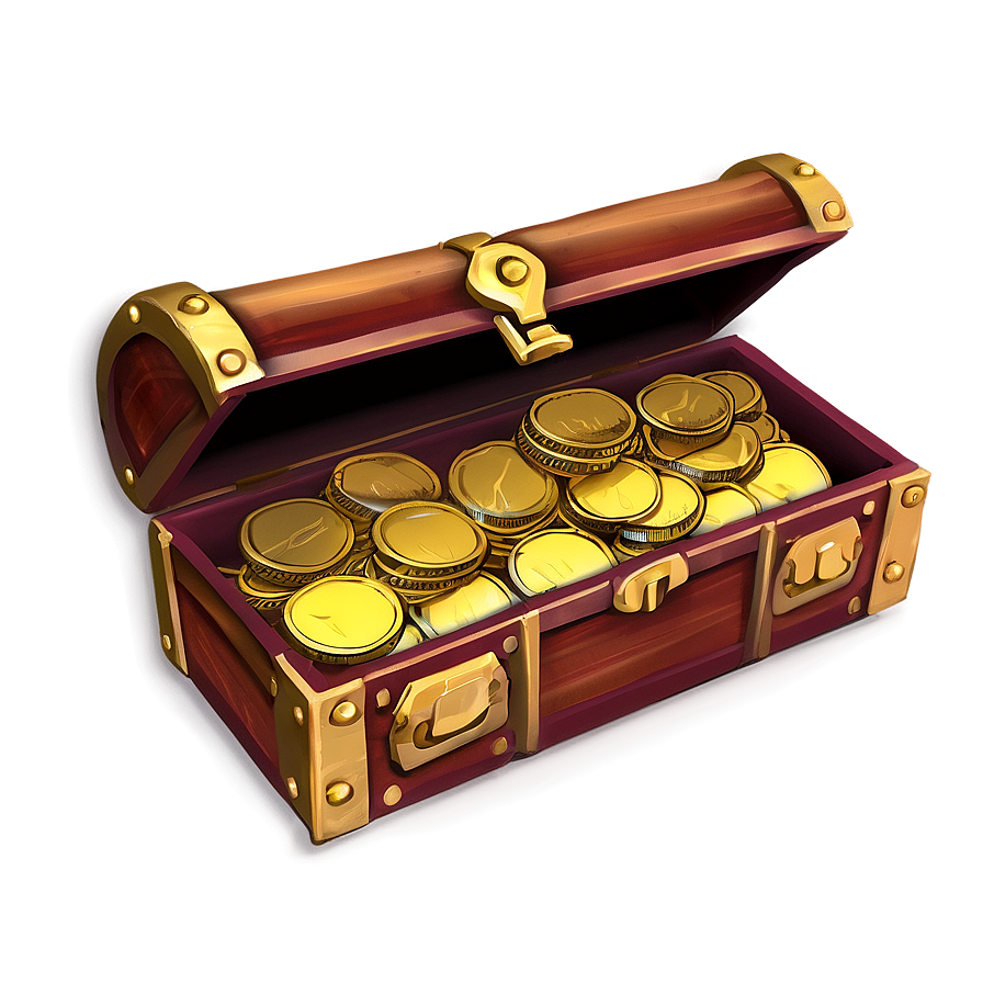 Gold Coin In Chest Png Ssd44 PNG image