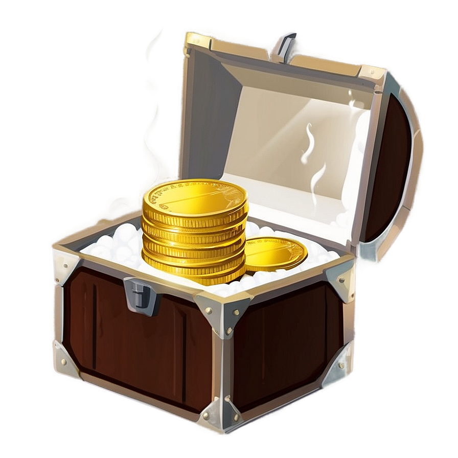 Gold Coin In Chest Png Xas18 PNG image