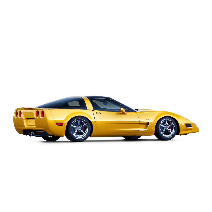 Gold Corvette Png 06252024 PNG image