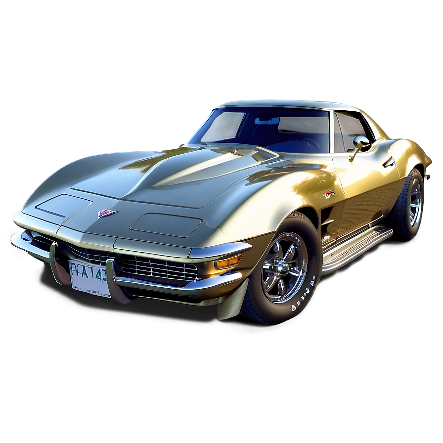 Gold Corvette Png Rmd PNG image