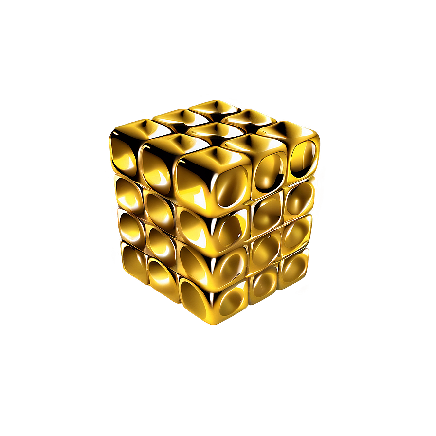 Gold Cube Png Xfs10 PNG image