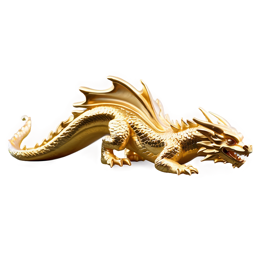 Gold Dragon Figurine Png Ard95 PNG image