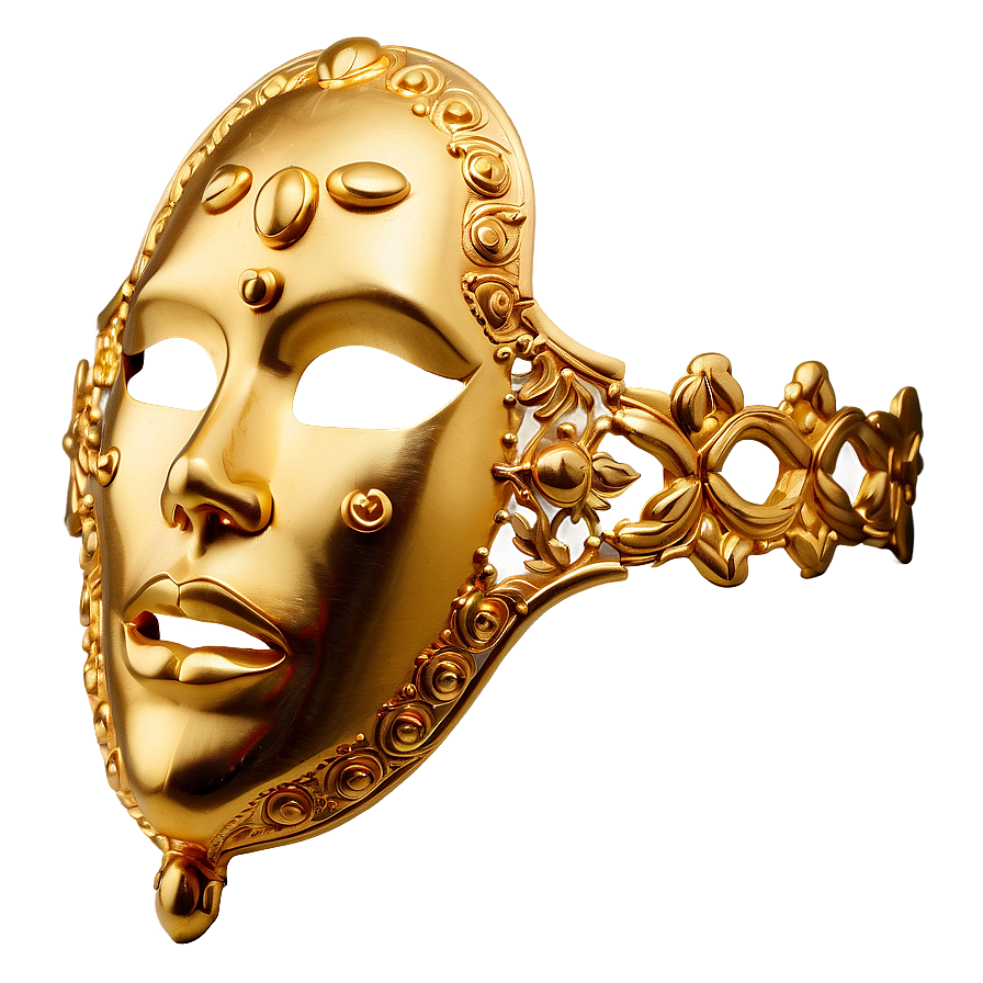 Gold Facial Mask Png Pcp PNG image