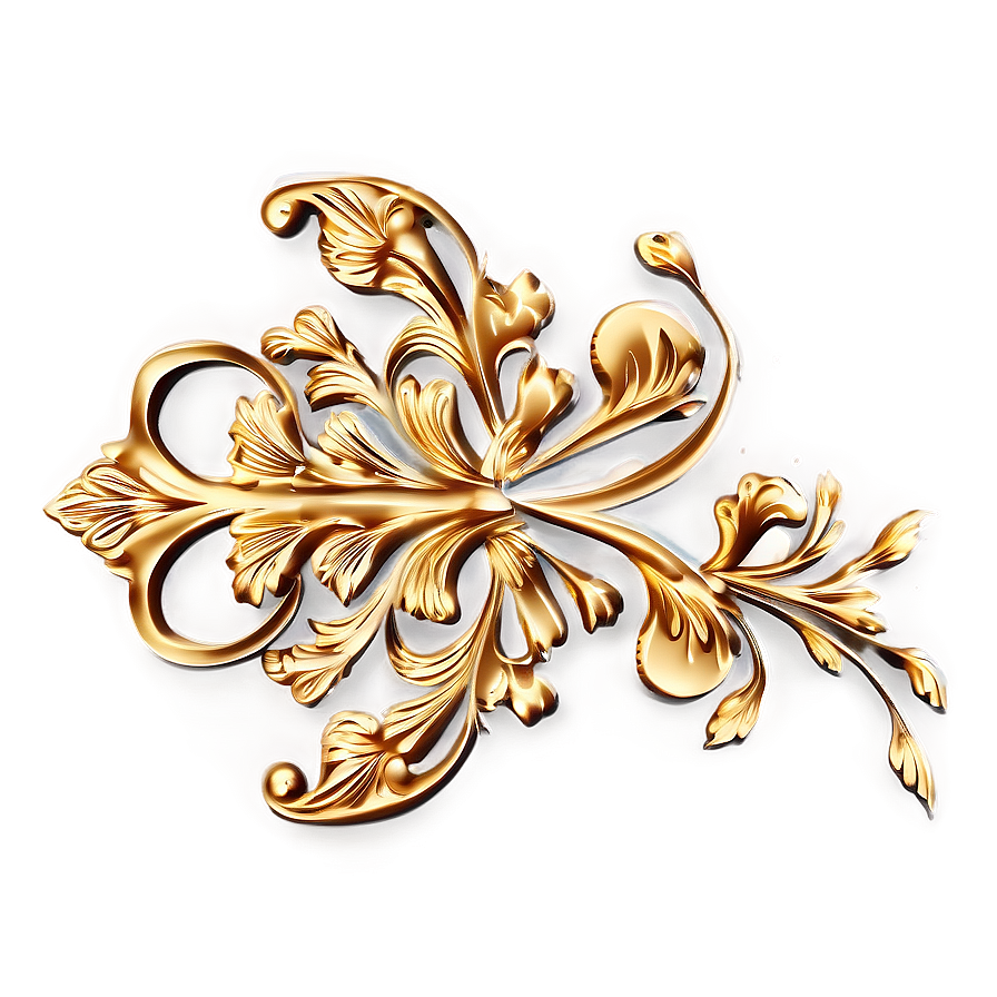 Gold Filigree Embellishment Png 49 PNG image