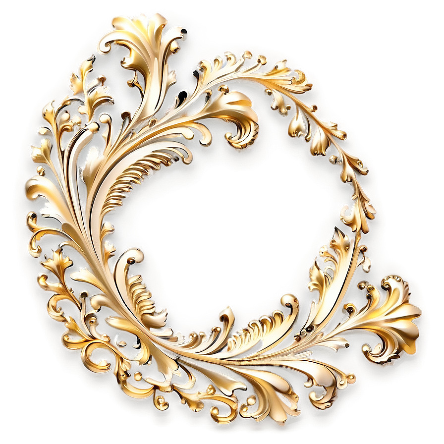 Gold Filigree Embellishment Png 72 PNG image