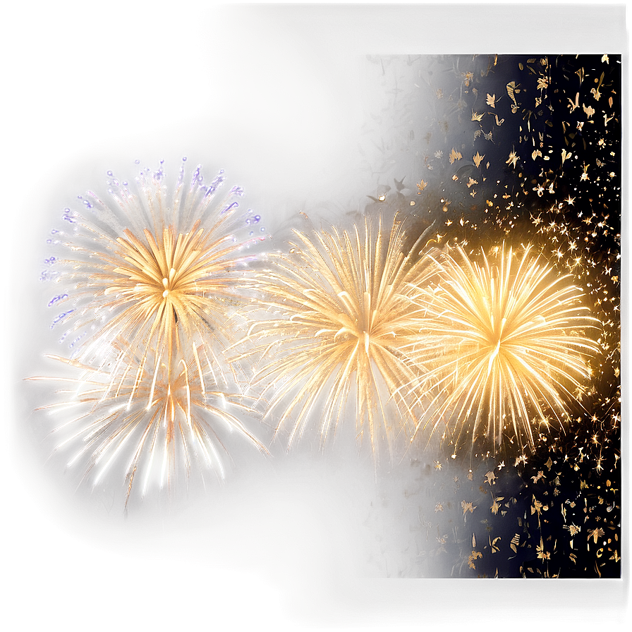 Gold Fireworks Cascade Png Pij55 PNG image