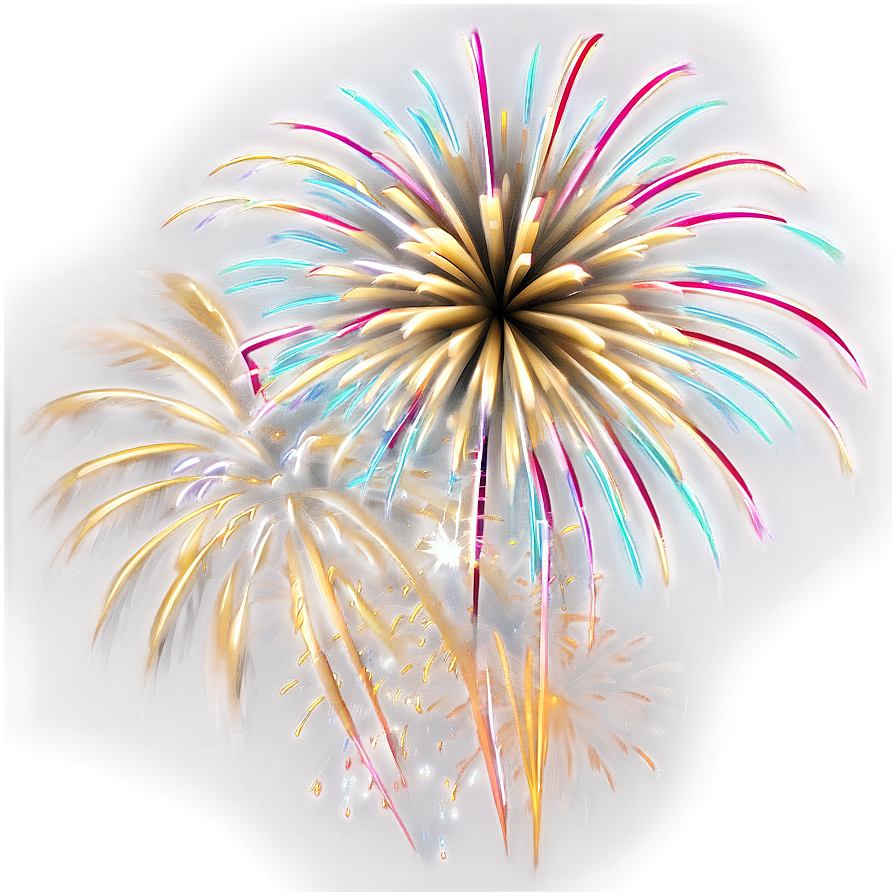 Gold Fireworks Extravaganza Png 19 PNG image