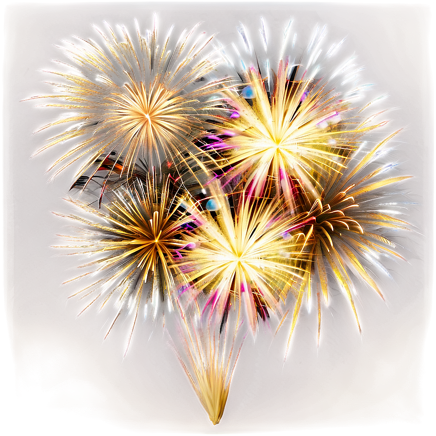 Gold Fireworks Finale Png Qdv51 PNG image