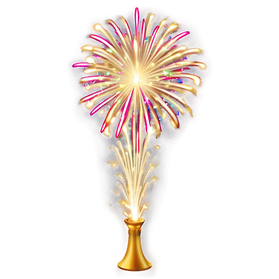 Gold Fireworks Gala Png 06292024 PNG image