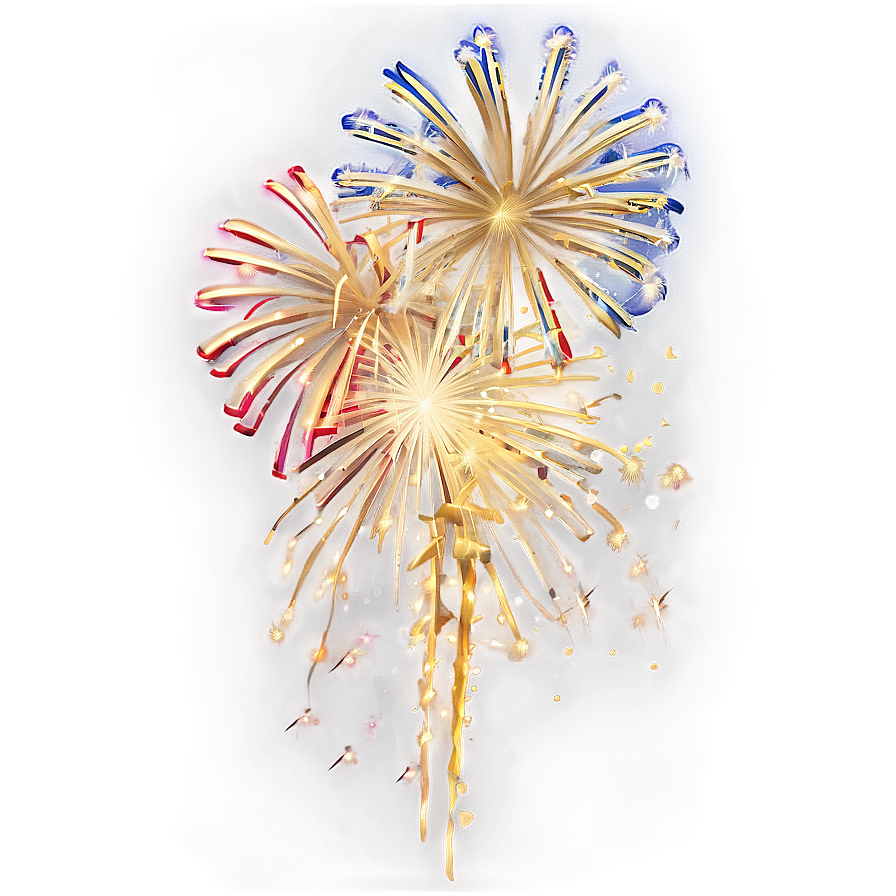 Gold Fireworks Harmony Png 06292024 PNG image