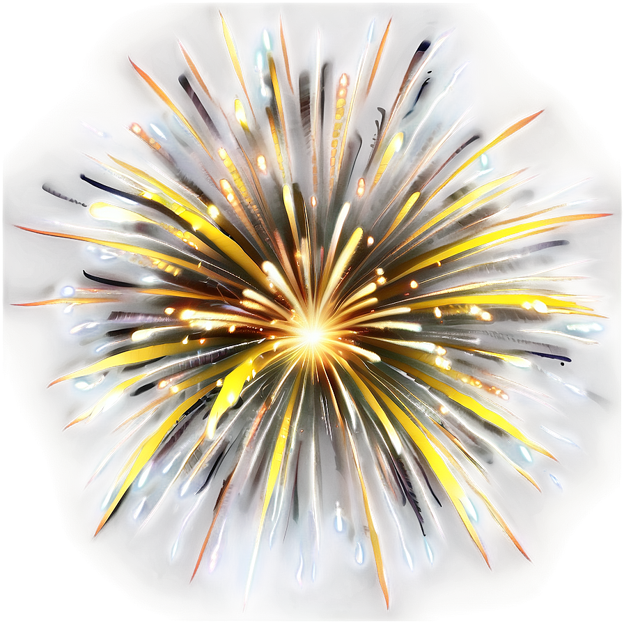 Gold Fireworks Harmony Png 45 PNG image