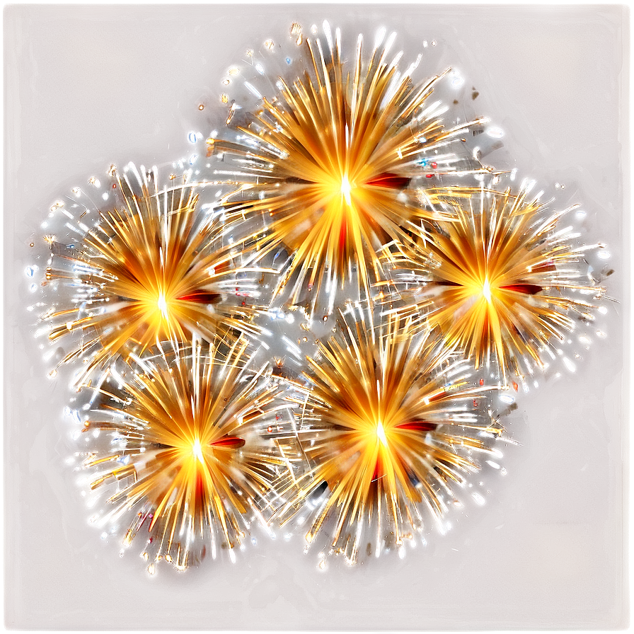 Gold Fireworks Panorama Png 3 PNG image