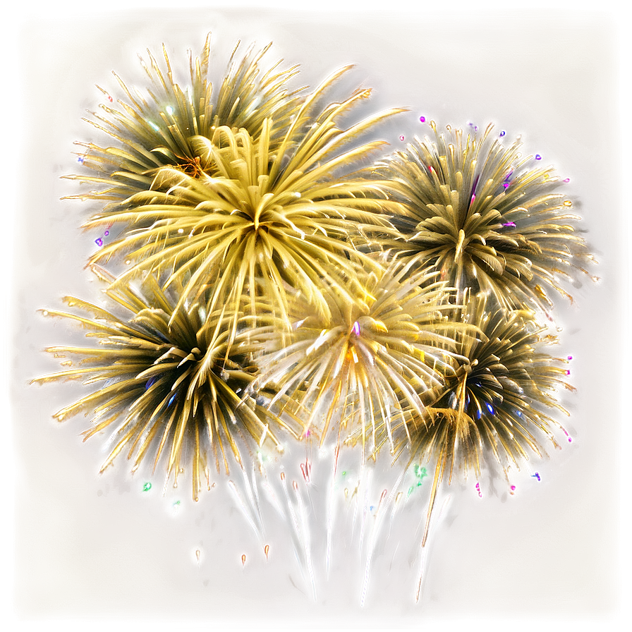 Gold Fireworks Revelry Png Lfv PNG image