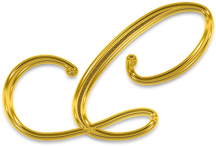 Gold Flourish Ornament Design PNG image