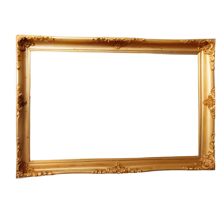 Gold Frame On Wall Png 40 PNG image