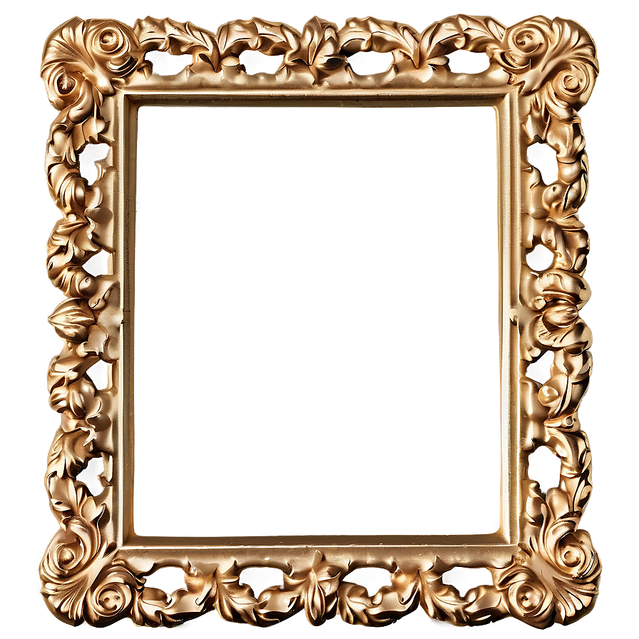 Gold Frame Photo Border Png Xoi PNG image