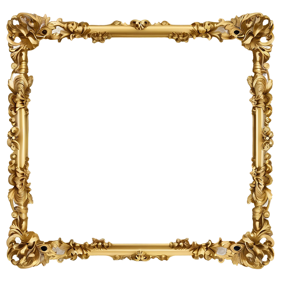 Gold Frame Png Dqu PNG image