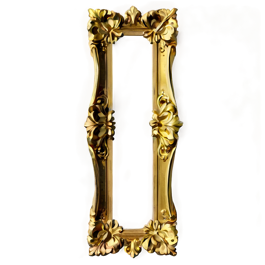 Gold Frame Png Wrr PNG image