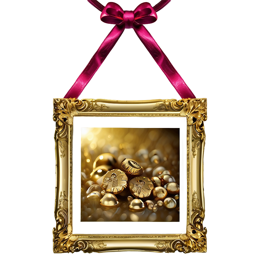 Gold Frame Portrait Png 05042024 PNG image