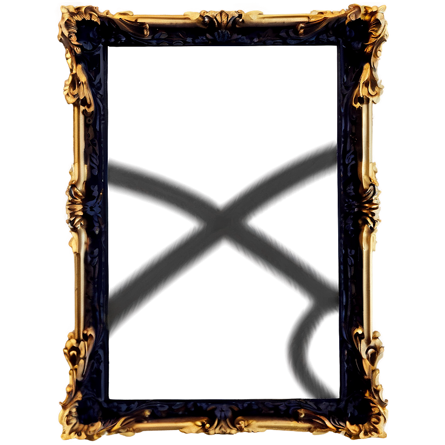 Gold Frame Silhouette Png Fhr PNG image