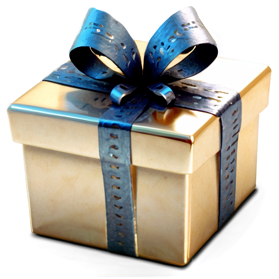 Gold Gift Box Png 05252024 PNG image