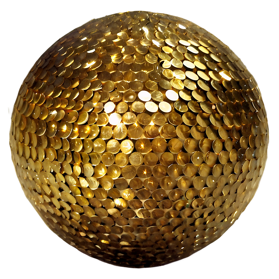 Gold Glitter Ball Png Jdm29 PNG image