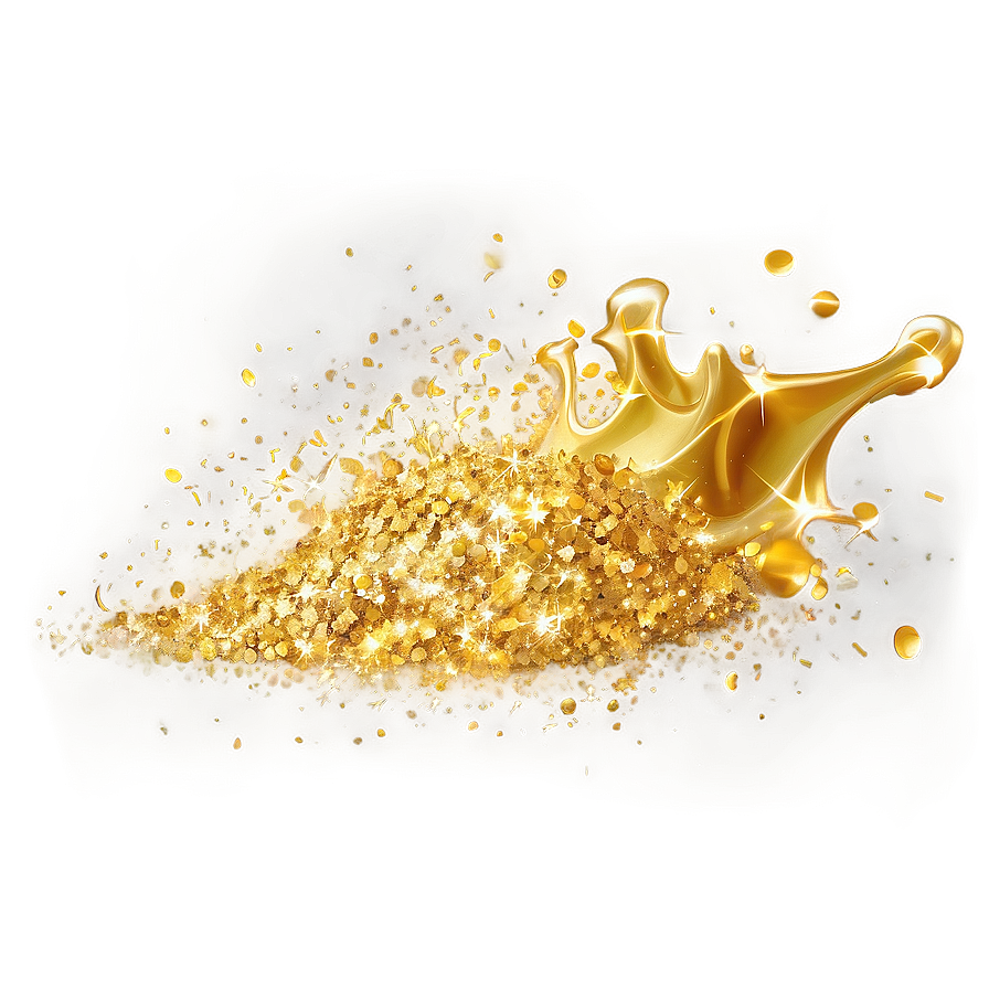 Gold Glitter Blast Png Flo34 PNG image