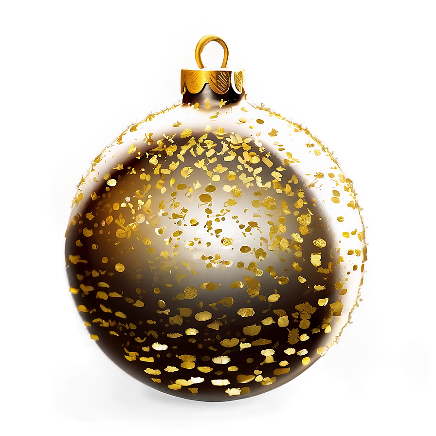 Gold Glitter Christmas Tree Bauble Png 98 PNG image