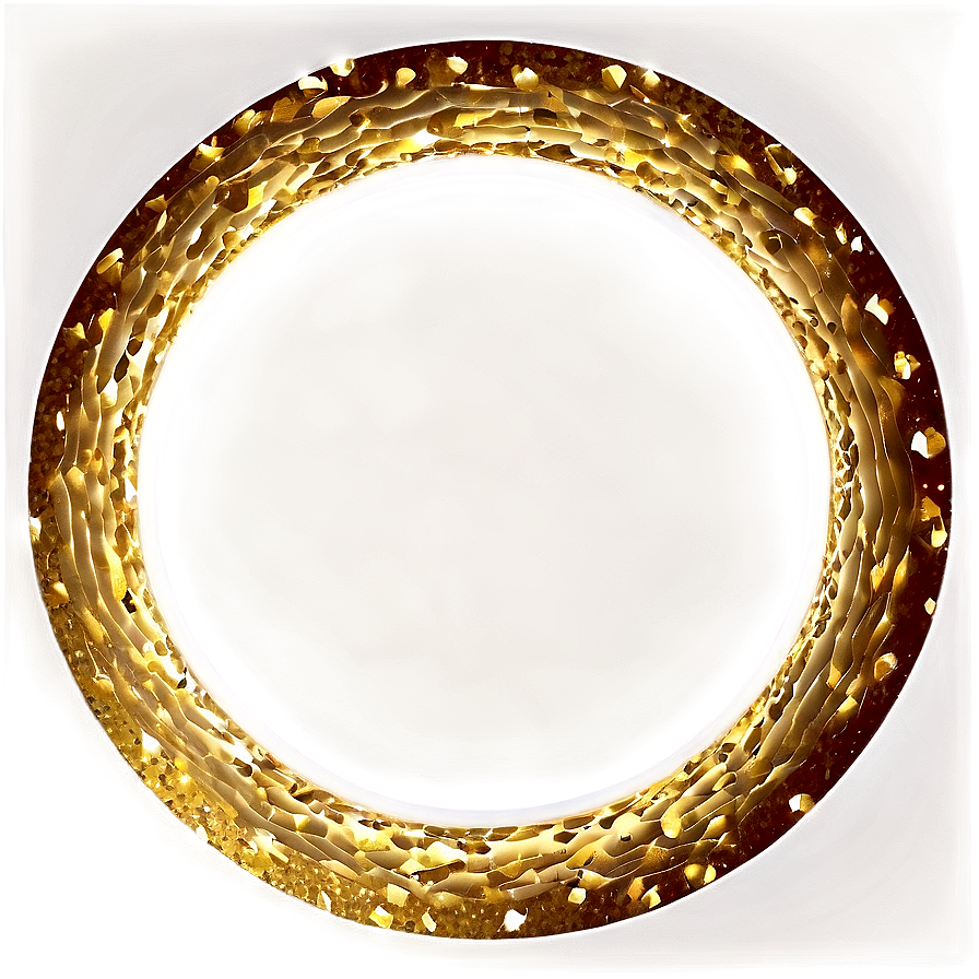 Gold Glitter Circle Png Spw PNG image