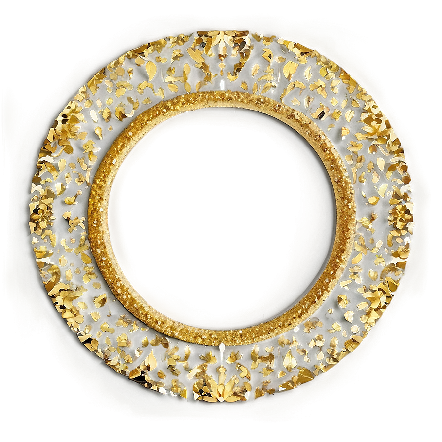 Gold Glitter Circle Png Tys97 PNG image