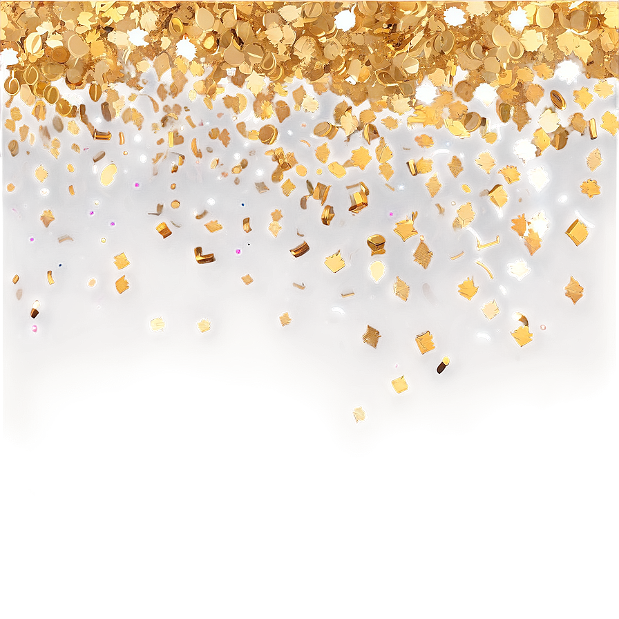 Gold Glitter Confetti Png 26 PNG image