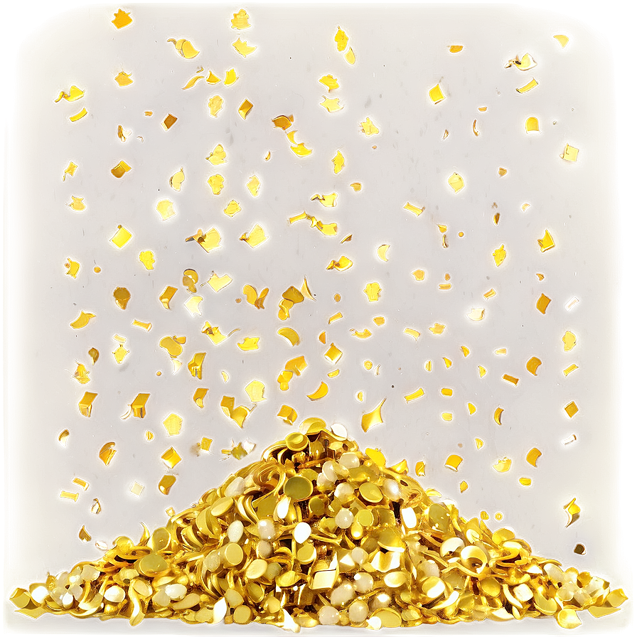 Gold Glitter Confetti Png Nqc62 PNG image
