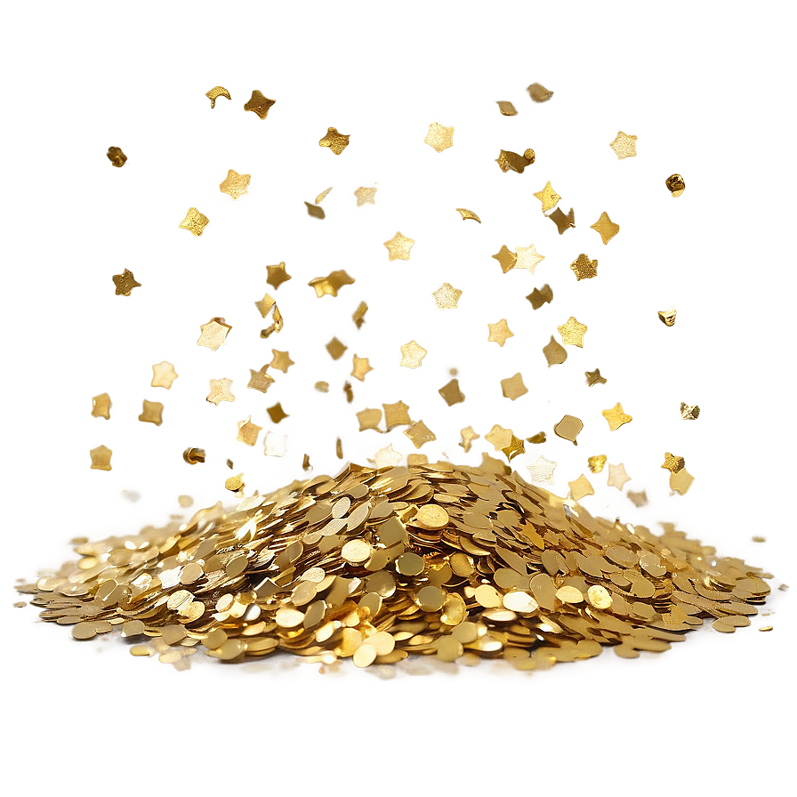 Gold Glitter Confetti Png Tlp PNG image