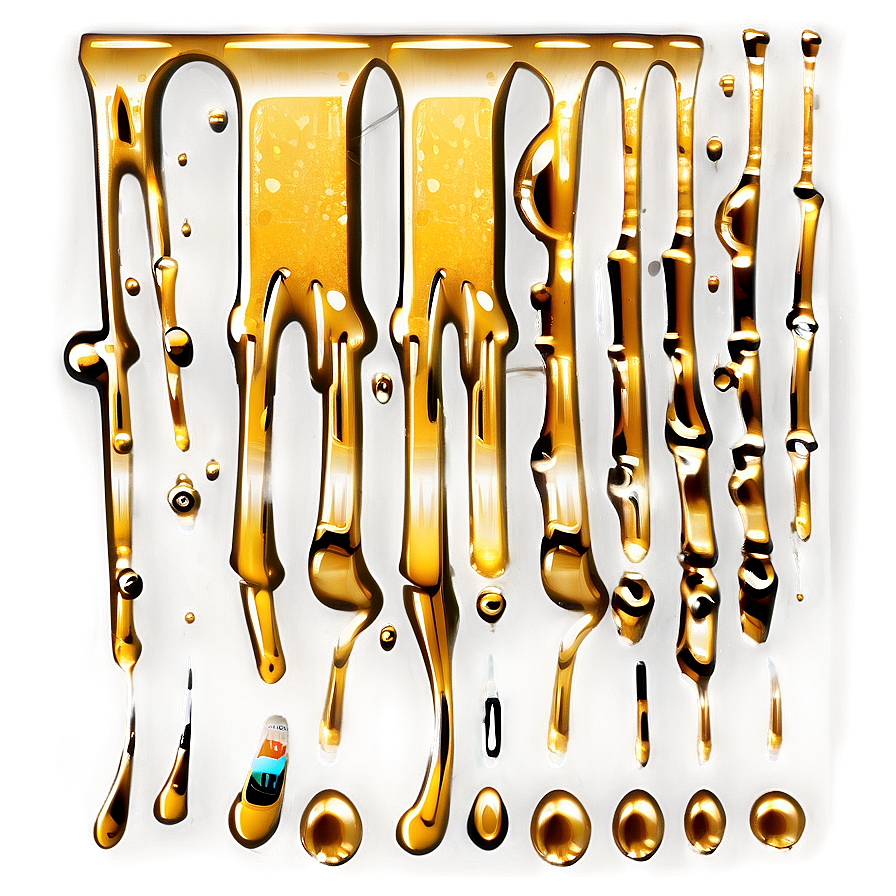 Gold Glitter Drip Background Png Wpu31 PNG image