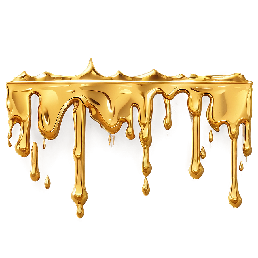 Gold Glitter Drip For Decoration Png Eyb74 PNG image