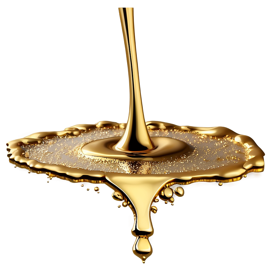 Gold Glitter Drip For Design Png Yxm PNG image