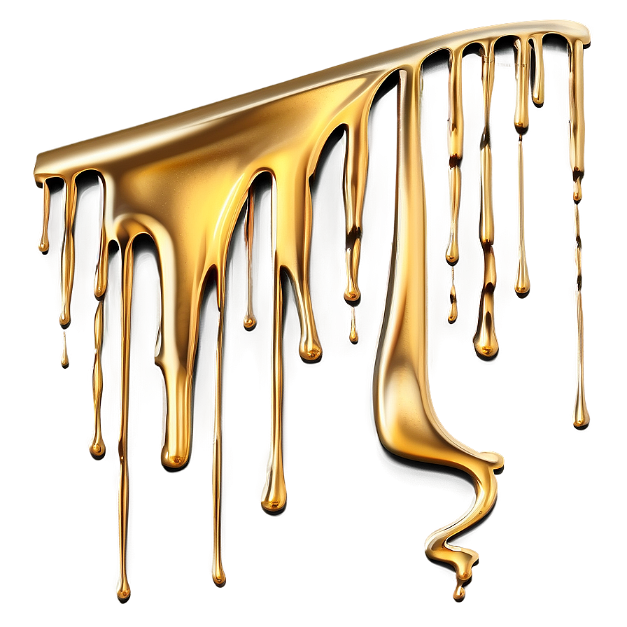 Gold Glitter Drip For Invitations Png Gsq PNG image