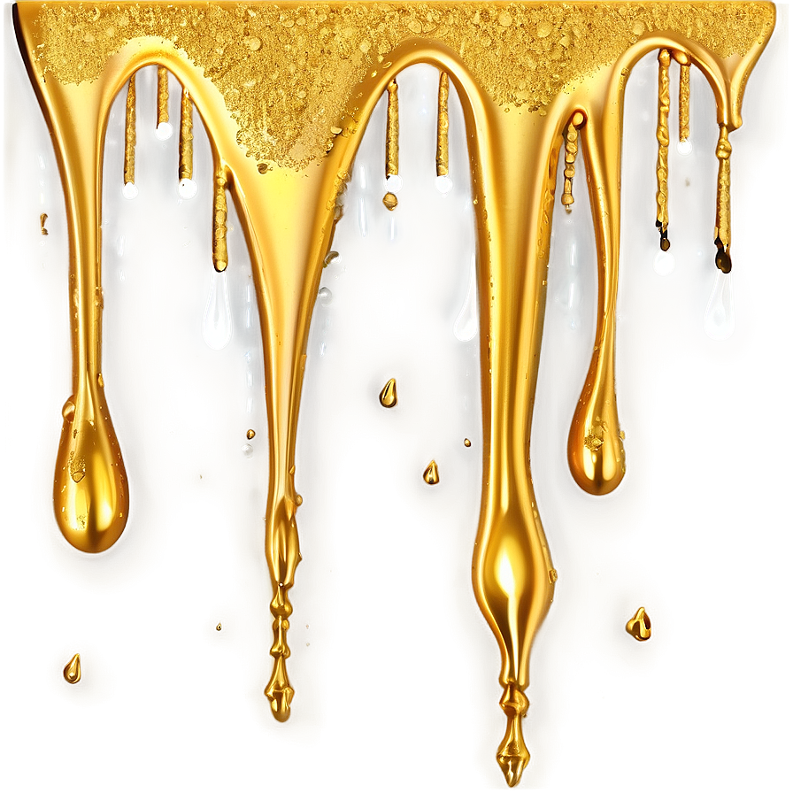 Gold Glitter Drip Texture Png Hhj42 PNG image