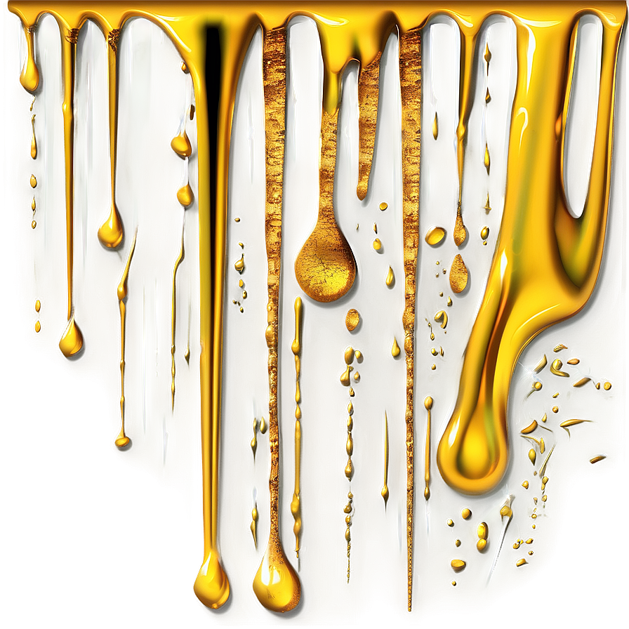 Gold Glitter Paint Drip Png Nen5 PNG image