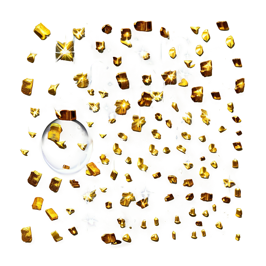 Gold Glitter Scatter Png Mar PNG image