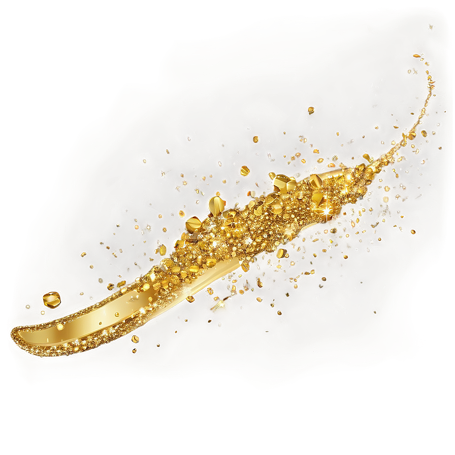 Gold Glitter Splash Png 05232024 PNG image