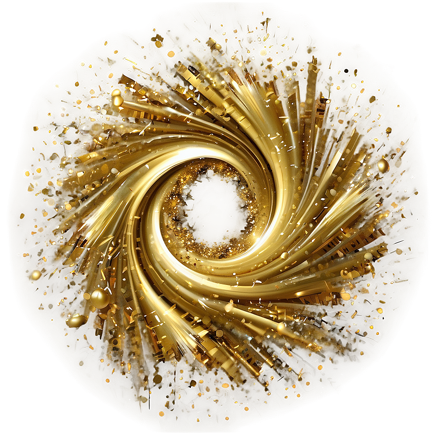 Gold Glitter Vortex Png Etp12 PNG image