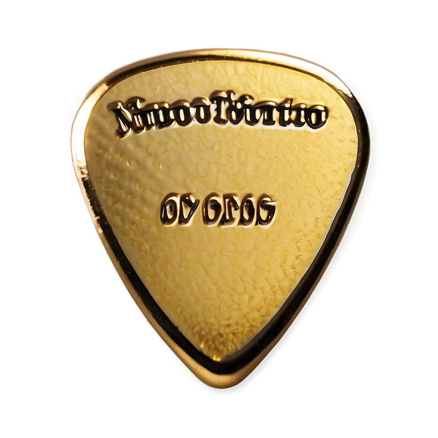 Gold Guitar Pick Png 9 PNG image