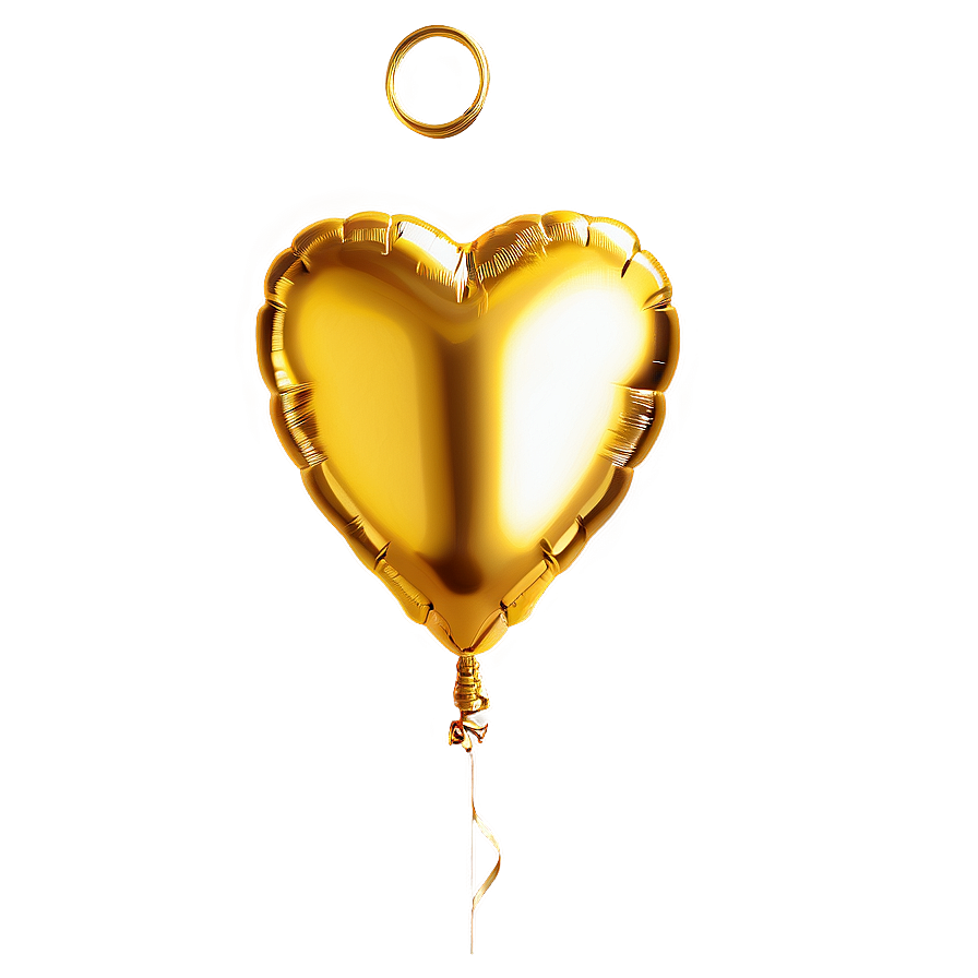 Gold Heart Balloon Png Ngw PNG image